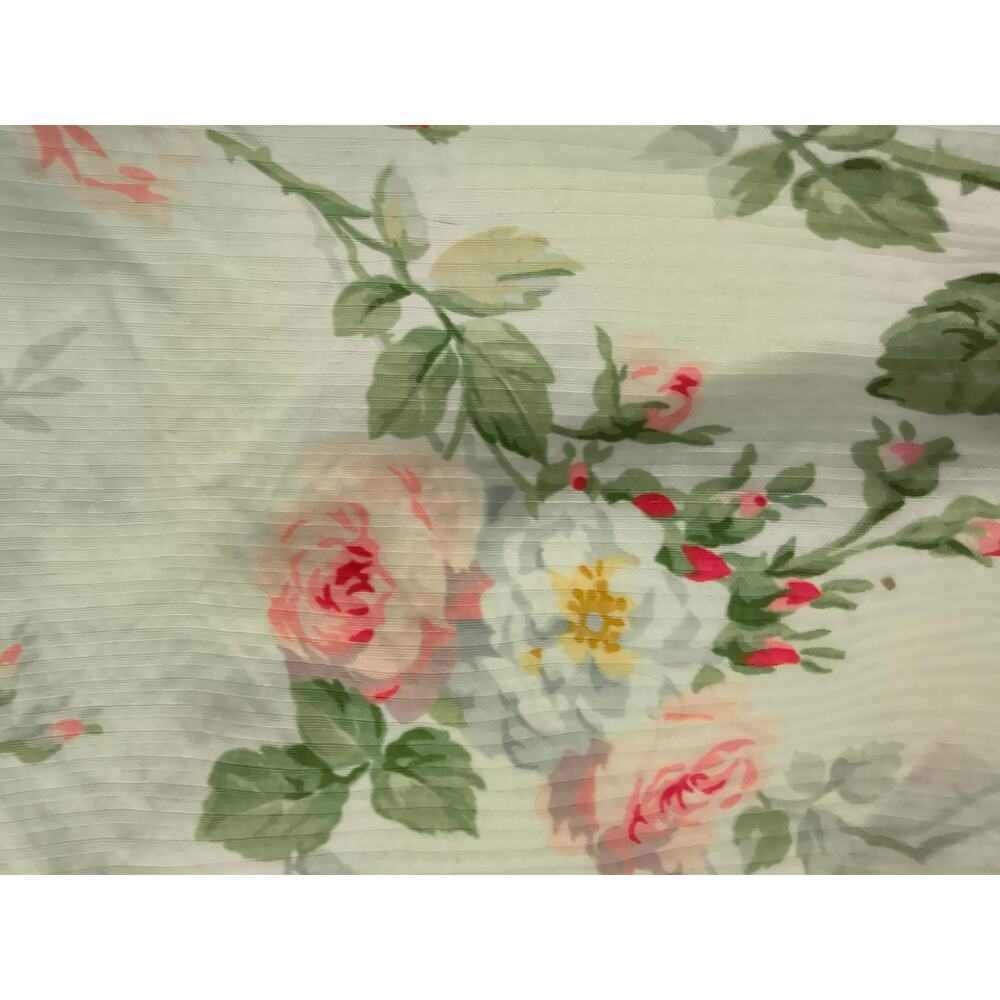 Ralph Lauren Meadow Way Bed Skirt Dust Ruffle Full Double Floral Rose Vintage - Picture 6 of 8